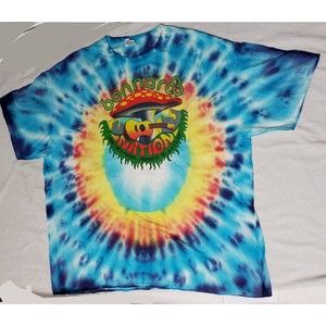 2017 BONNAROO Music Festival 2XL T-Shirt TIE DYE Mushroom Rock Band U2 RHCP